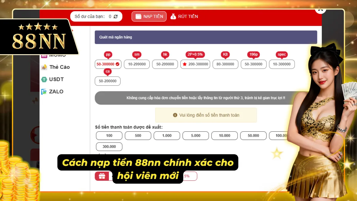 Hướng dẫn cách nạp tiền vào tài khoản từng bước từ A-Z cho tân thủ
